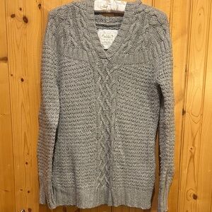 Pendleton V-Neck Gray Sweater